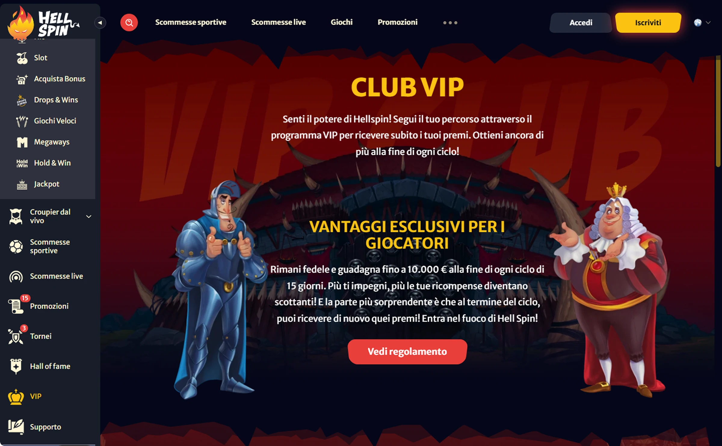 HellSpin Piattaforma di intrattenimento